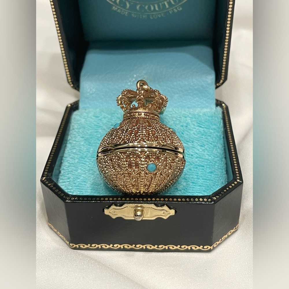 ULTRA RARE Juicy Couture Vintage Gold Royal ORB Crown Antique Canister 2005 NIB - Picture 6 of 8